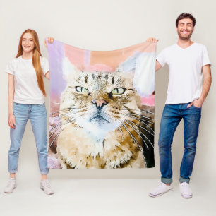Simba the Striped King Fleece Blanket