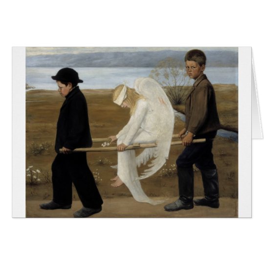 Simberg’s Wounded Angel greeting card