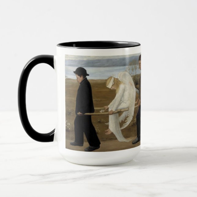 Simberg’s Wounded Angel mug - choose style (Left)