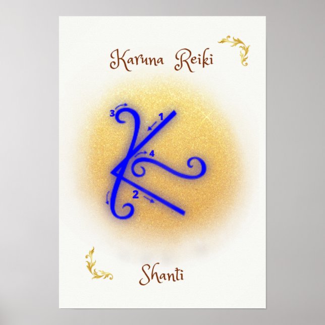Simbulos karuna reiki poster (Front)