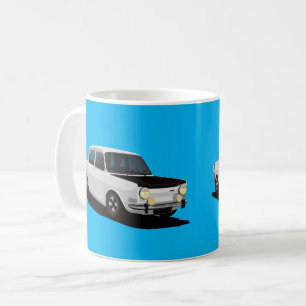 Simca 1000 Rallye - 2 x car image - customizable Coffee Mug