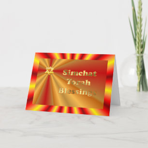Simchat Torah Jewish Holiday Chag Sameach Card
