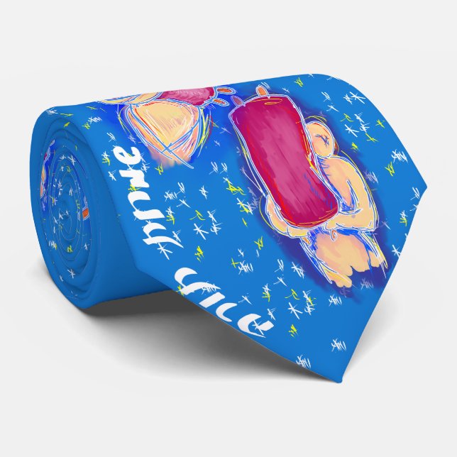 Simchat Torah - The Joy of the Torah Tie (Rolled)