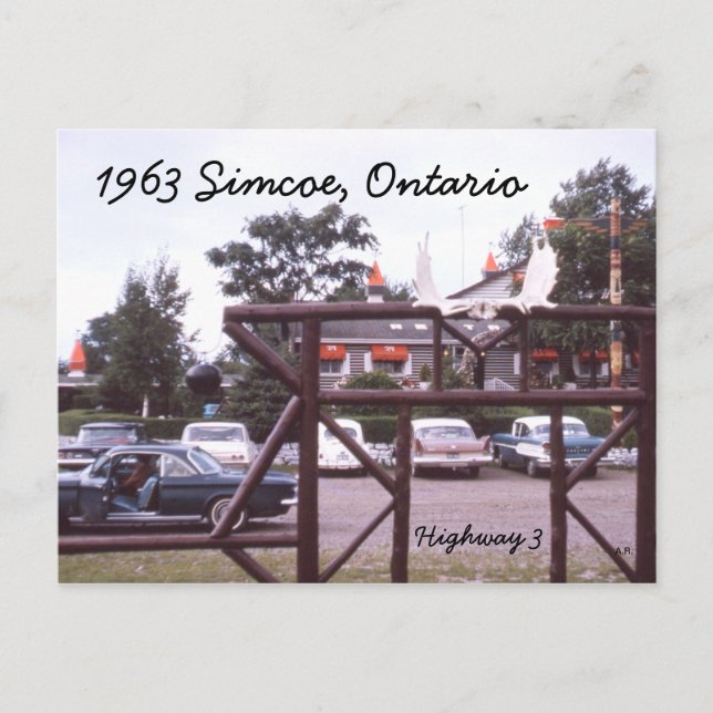 Simcoe Ontario Restaurant Postcard (Front)