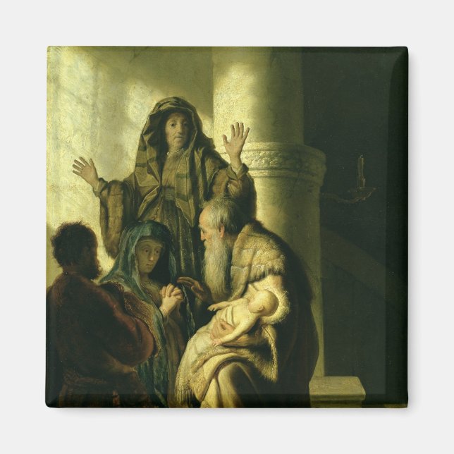 Simeon and Hannah in the Temple, c.1627 Magnet (Front)