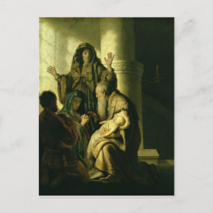 Simeon and Hannah in the Temple, c.1627 Postcard