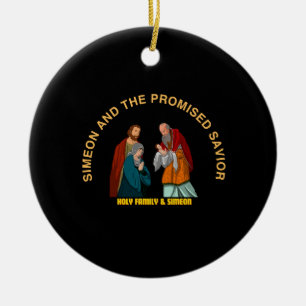 SIMEON AND THE PROMISED SAVIOR CERAMIC TREE DECORATION