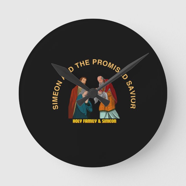 SIMEON AND THE PROMISED SAVIOR ROUND CLOCK (Front)