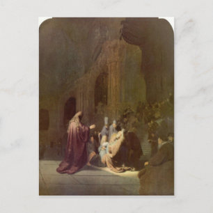 Simeon in the temple by Rembrandt Postcard