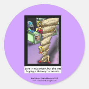 Simeon_StairwayHeaven, Rick London Special Edit... Classic Round Sticker