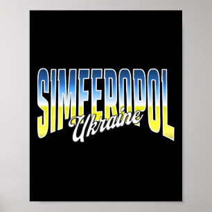 Simferopol Ukraine Patriotic Flag National Pride F Poster