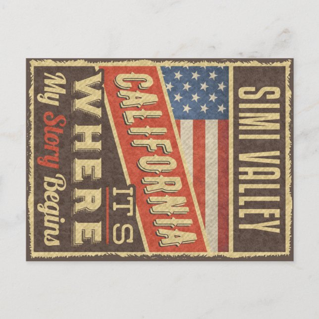 Simi Valley California Postcard (Front)