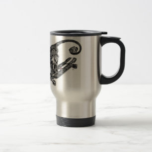 Simian Selfie Art Travel Mug