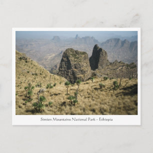 Simien Mountains Ethiopia Postcard