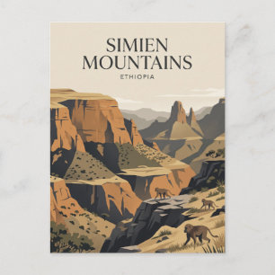 Simien Mountains Ethiopia Postcard