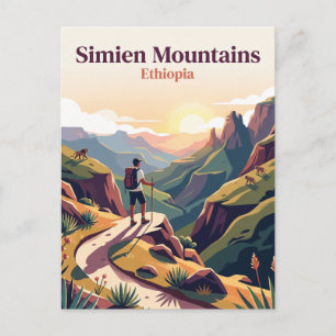 Simien Mountains Ethiopia Postcard