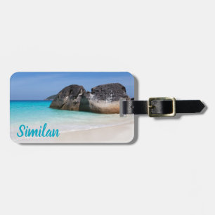 Similan beach Andaman Sea Phuket Thailand gift Luggage Tag