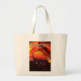 Similkameen Country, Canada vintage travel poster Large Tote Bag