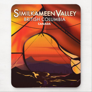 Similkameen Country, Canada vintage travel poster Mouse Mat