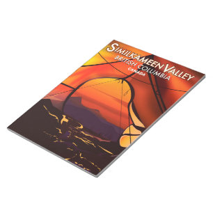 Similkameen Country, Canada vintage travel poster Notepad