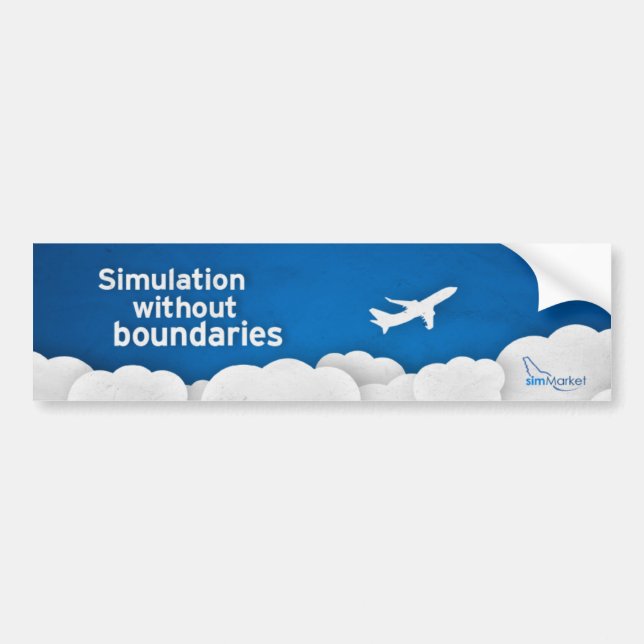 simMarket Paper Sky 1 Bumper Sticker (Front)