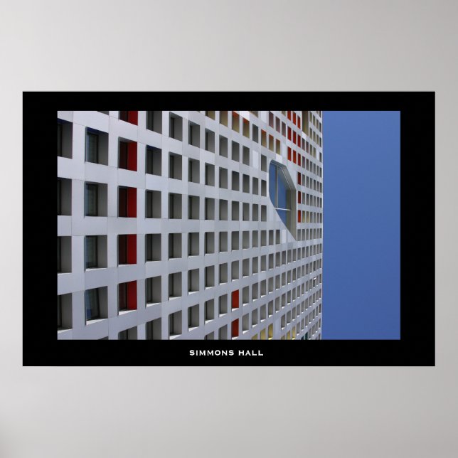 Simmons Hall, MIT Campus Poster (Front)