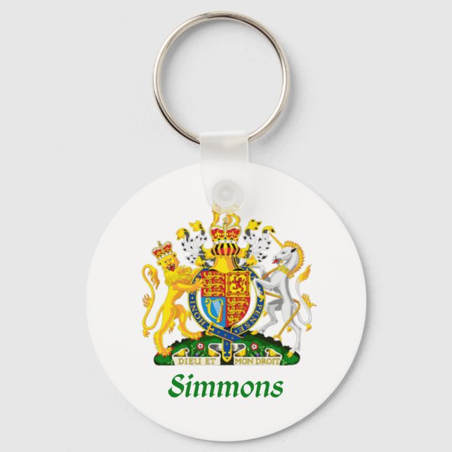 Simmons Shield of Great Britain Key Ring (Front)