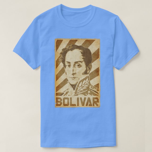 Simon Bolivar Retro Propaganda T-Shirt (Design Front)