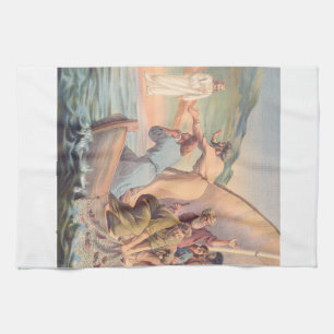 Simon lovest thou Me Tea Towel