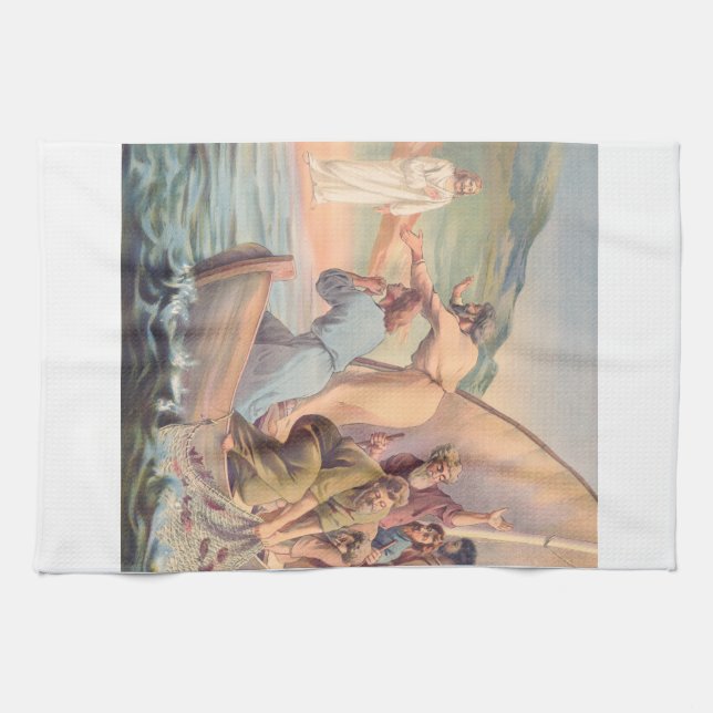 Simon lovest thou Me Tea Towel (Horizontal)