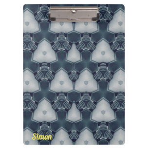 SIMON ~ Muted Grey and White design original Clipboard