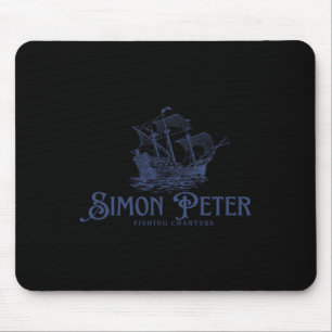 Simon Peter Fishing Charters Jesus Christians God  Mouse Mat