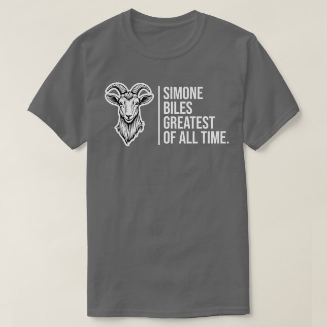 Simone Biles The GOAT The Greatest of All Time T-Shirt (Design Front)