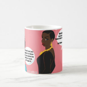 Simone gives Jackie Airline Glitch 101 Coffee Mug
