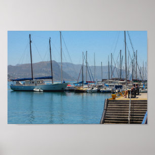 Simon's Town Marina Harbour South Africa Poster