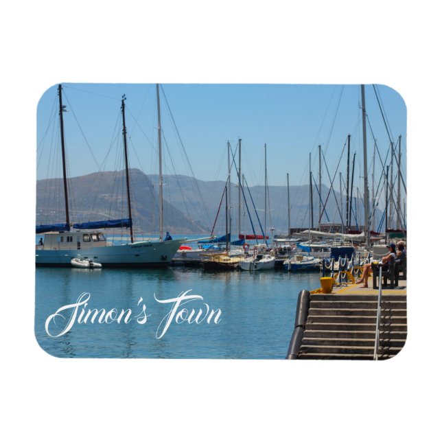 Simon's Town Navy Harbor South Africa Magnet (Horizontal)