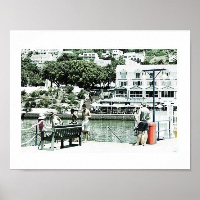Simon's Town Navy Harbour Cape Town Poster (Front)