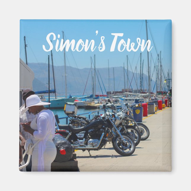 Simon's Town Navy Harbour South Africa Magnet (Front)