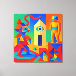 Simothy Brain and Tiger Sight Canvas Print