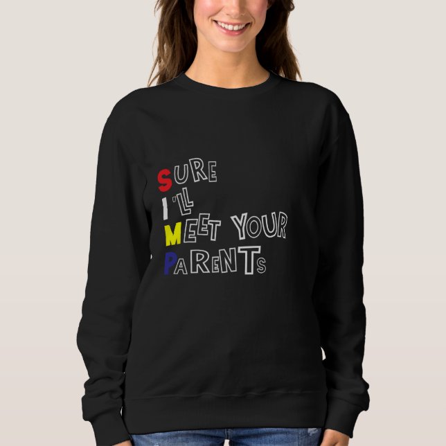 Simp Eboy Meme Nation Primary Colours Sweatshirt (Front)