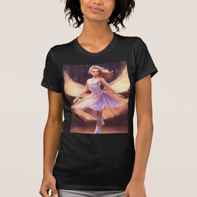 Simpal Black t-shirt Pari design  (Front)