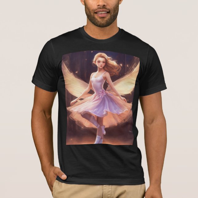 Simpal Black t-shirt Pari design  (Front)