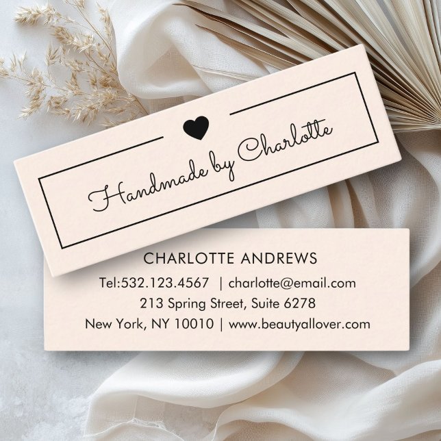Simpel, handwriting, "Handmade" Mini Business Card (Simpel, handwriting, "Handmade" Mini Business Card)