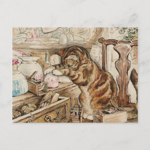 Simpkin The Cat Housekeeping By Beatrix Potter Postcard
