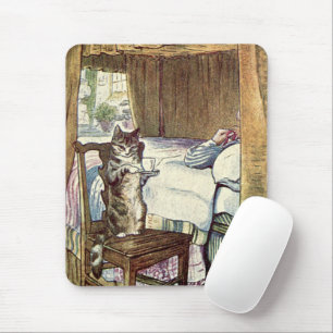 Simpkin the Cat Serves Tea - Beatrix Potter Mouse Mat