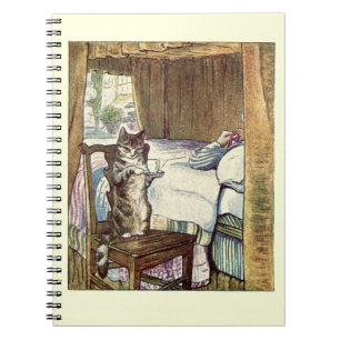 Simpkin the Cat Serves Tea - Beatrix Potter Notebook