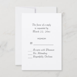 Simple1 RSVP Card