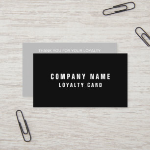 Simple 10 stamp loyalty business card template