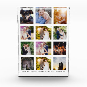 Simple 12 Photo Collage Keepsake Block