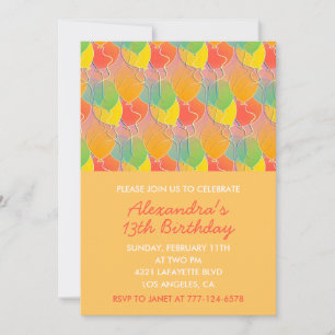 Simple 13th birthday invitations Balloons Modern